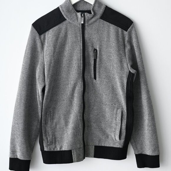 KENNETH COLE Reaction Men's Gray/Black Sweater Jacket - Size L - Picture 1 of 7